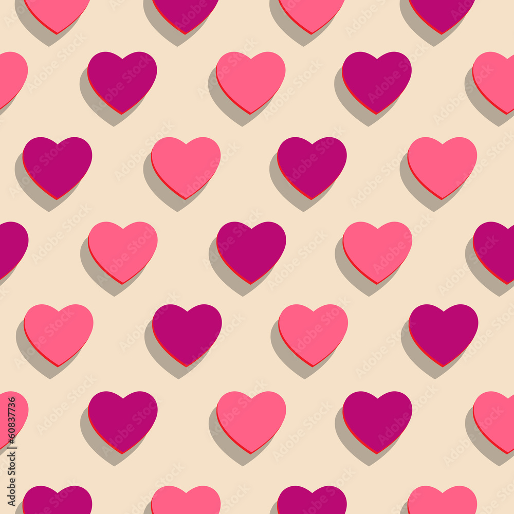 Seamless background. Heart. holiday of love.