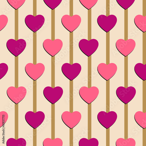 Seamless background. Heart. holiday of love.
