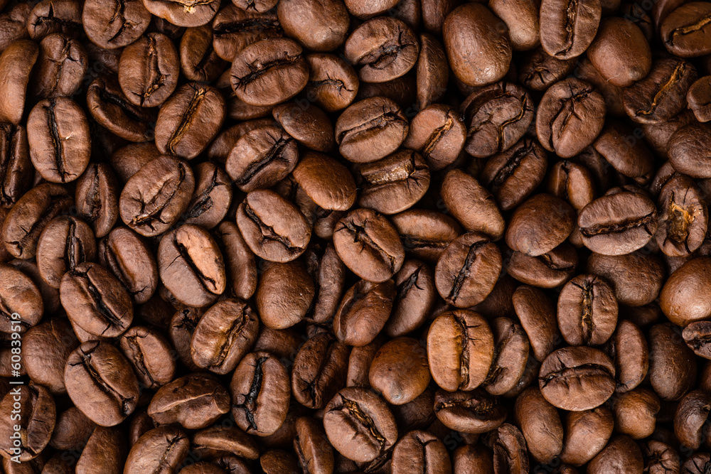 Obraz premium fresh coffee beans background