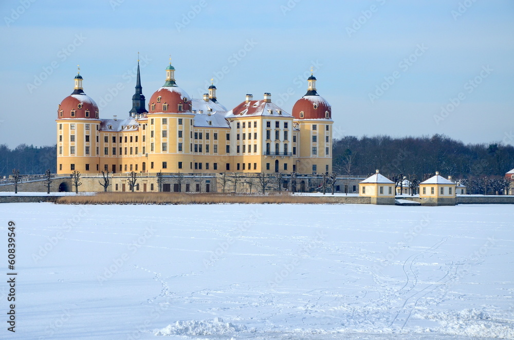 Schloss Moritzburg in der Winterzeit