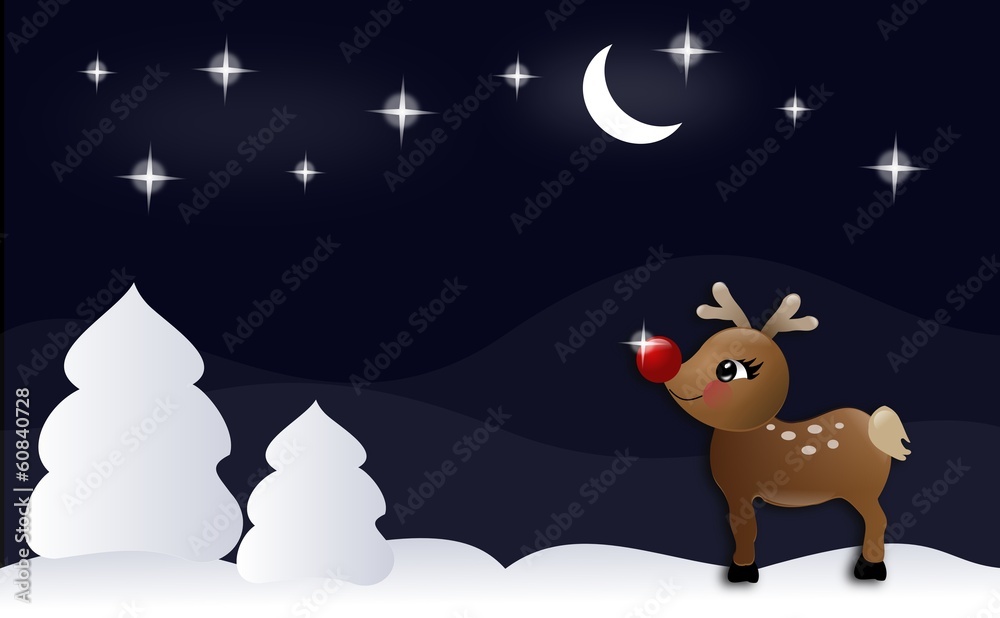 Night reindeer