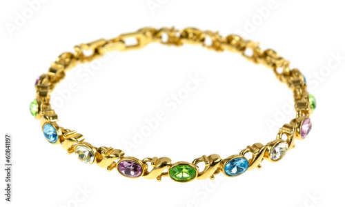 Round costume jewelry bracelet
