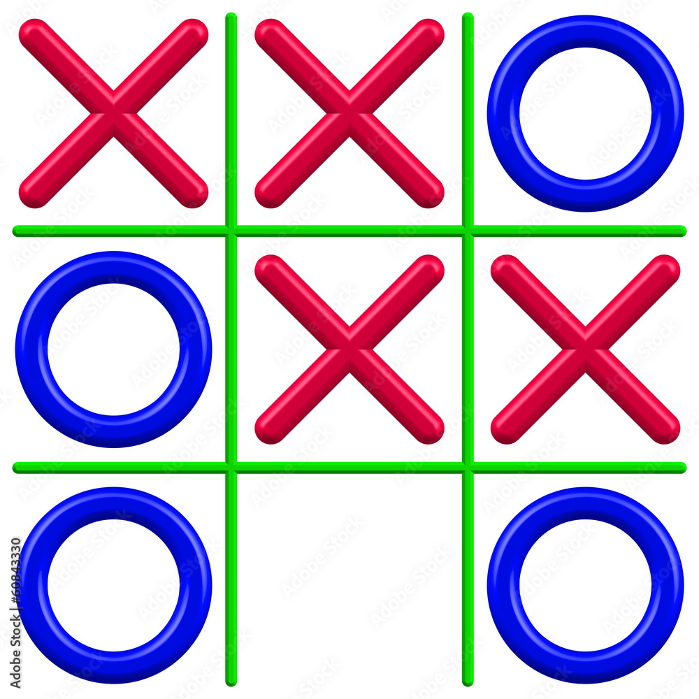 Noughts and Crosses Stock Vector | Adobe Stock