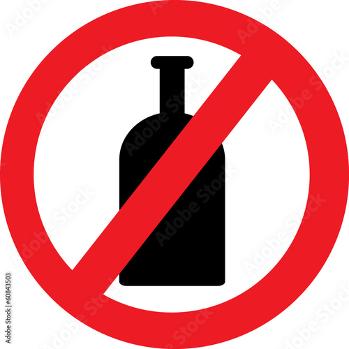 No alcohol sign