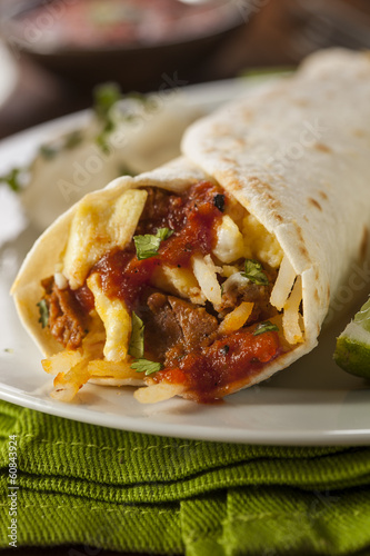 Hearty Chorizo Breakfast Burrito