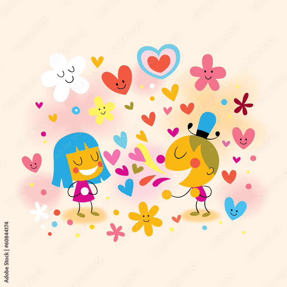 boy and girl fall in love boy and girl fall in love
