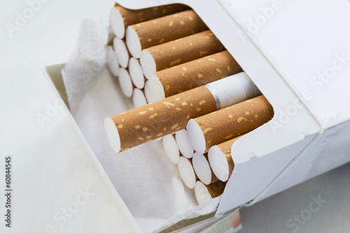 Pack of cigarettes photo