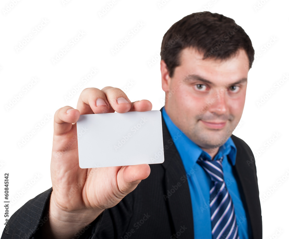 man and business card man and business card