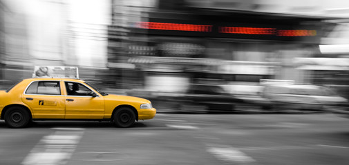 Sierkussen New York taxi Iconische gele taxi door Manhattan  © Dave Newman