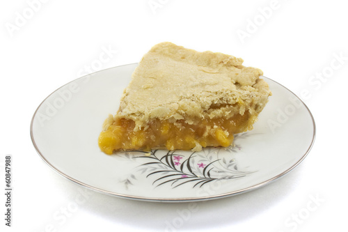 Slice of Homemade Peach Pie