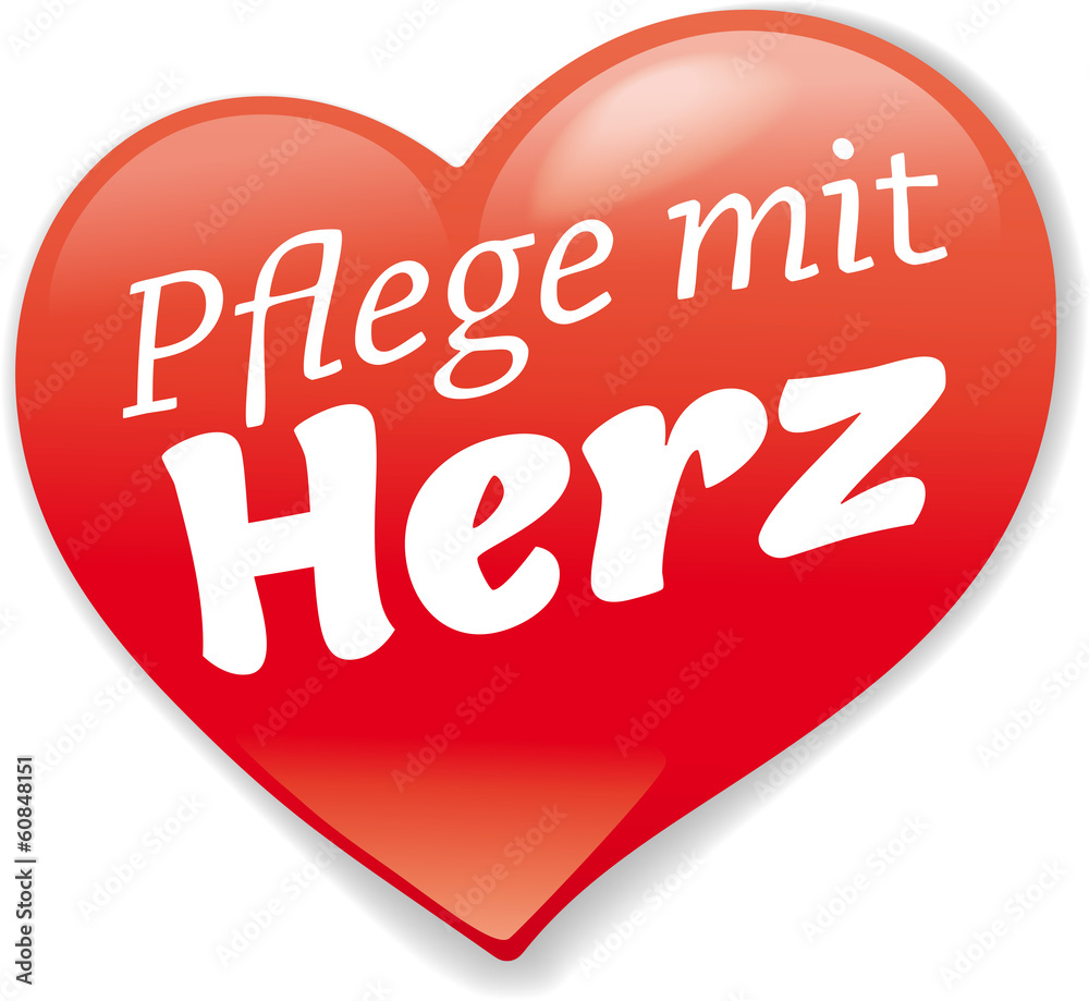 Vecteur Stock logo pflegedienst mit herz Adobe Stock