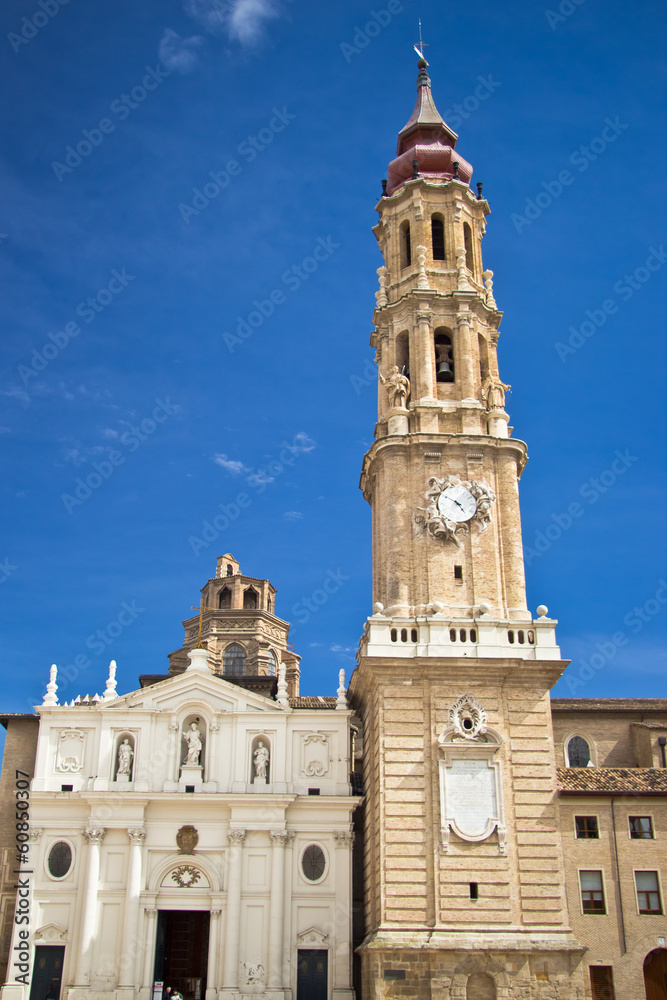 Salvador Cathedral at Zaragoza, Spain