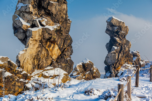 Teufelsmauer Harz im Winter photo