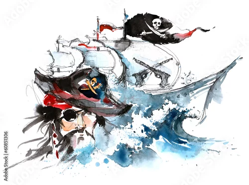 Obraz piraci
