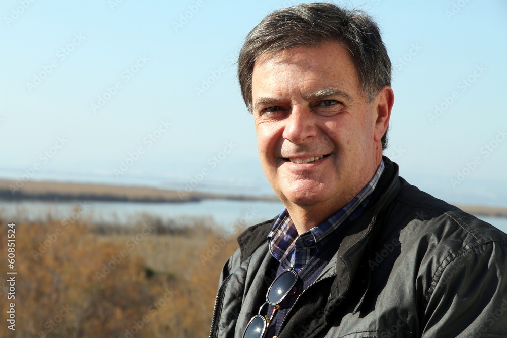 Portrait of a man,La Albufera nature reserve, Spain. Portrait of a man,La Albufera nature reserve, Spain.