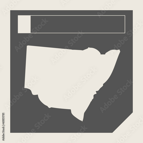 Australia New South Wales map button