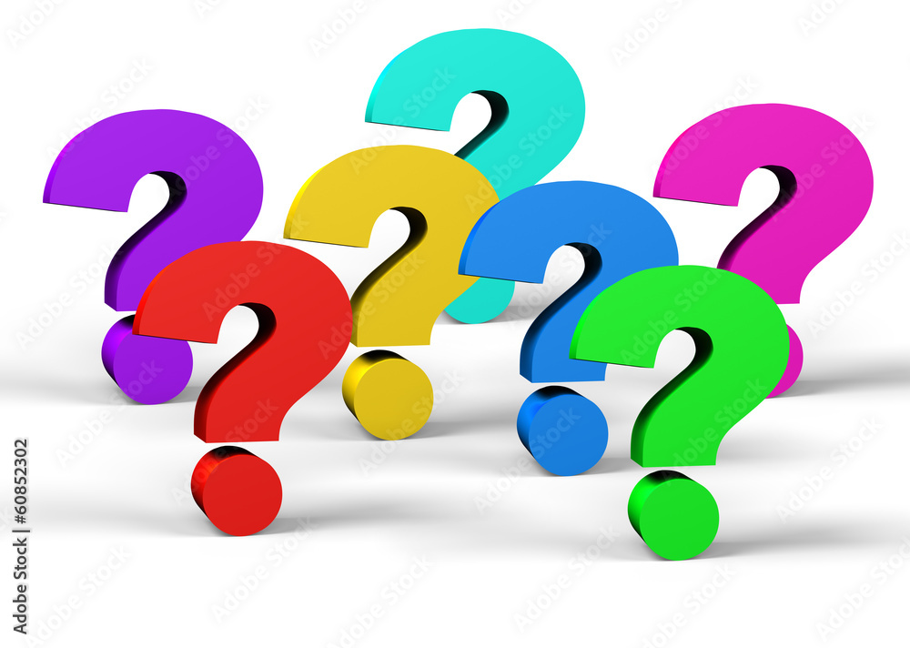 colorful question mark colorful question mark
