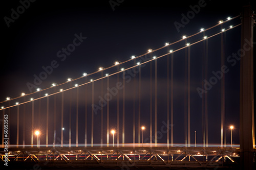 Bay bridge at night