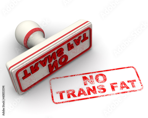 No trans fat. Seal and imprint