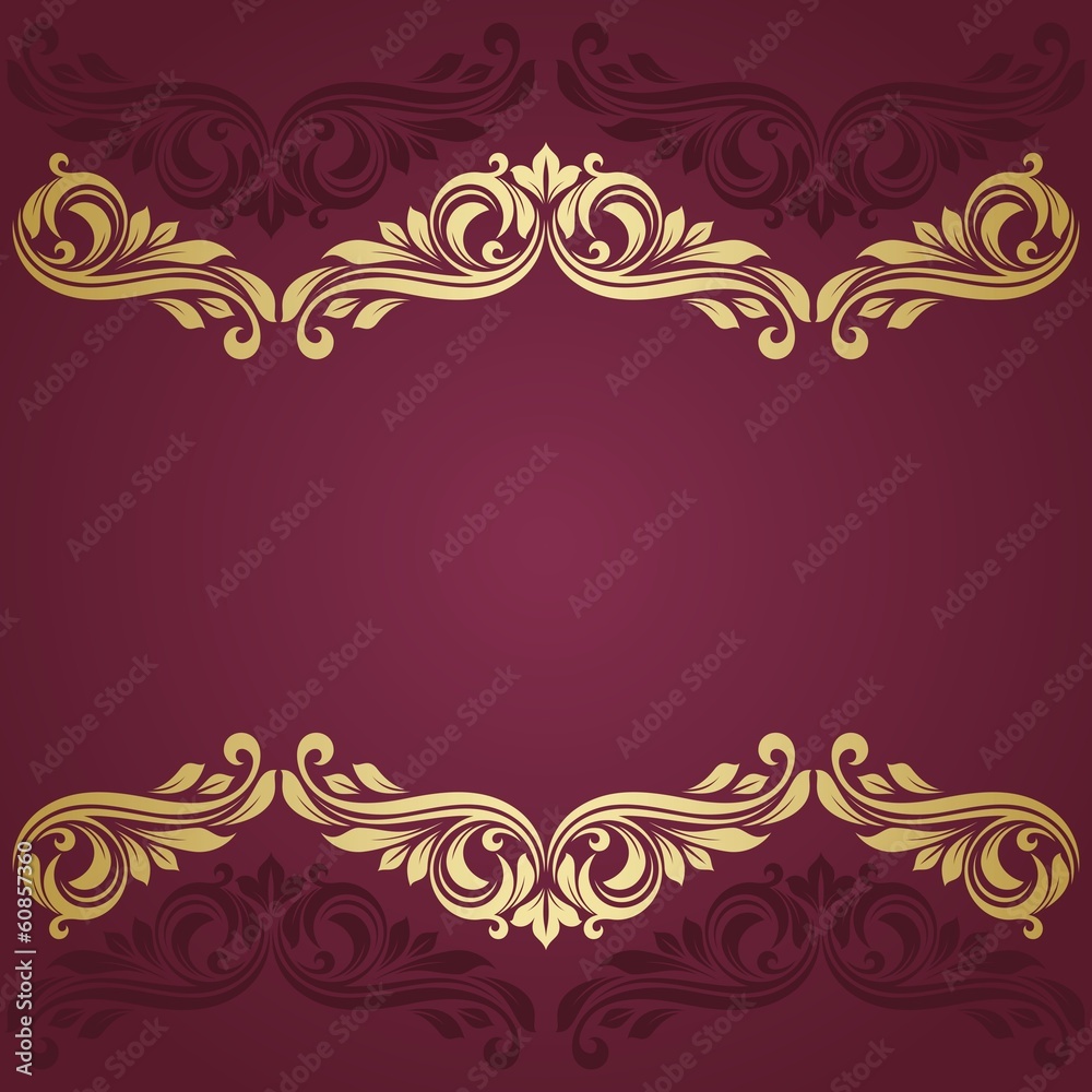 Floral border. Abstract flower background.