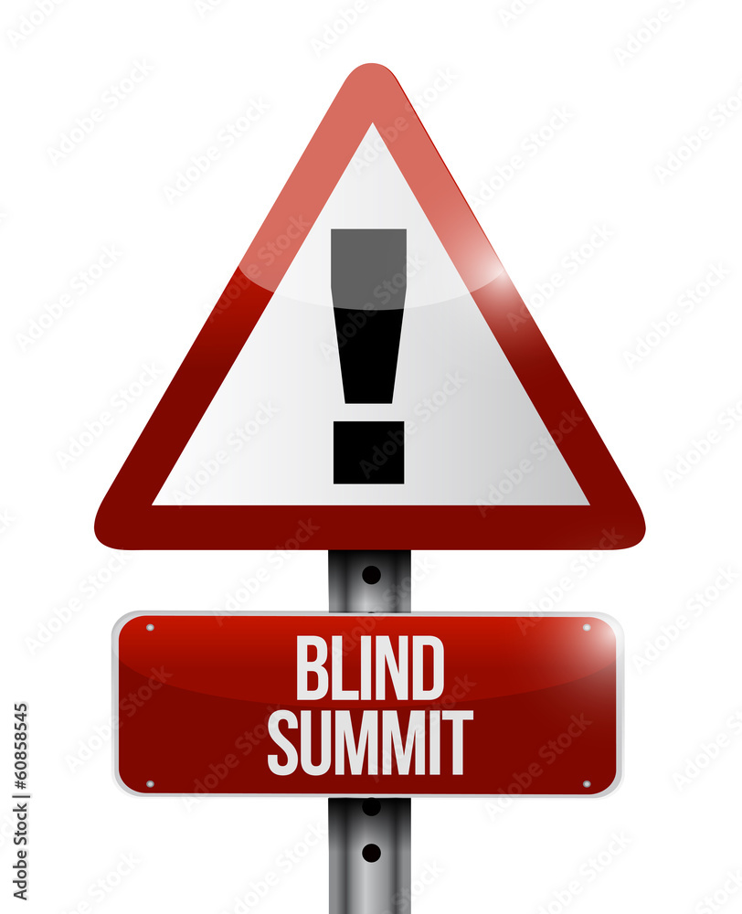 blind summit warning sign illustration design blind summit warning sign illustration design