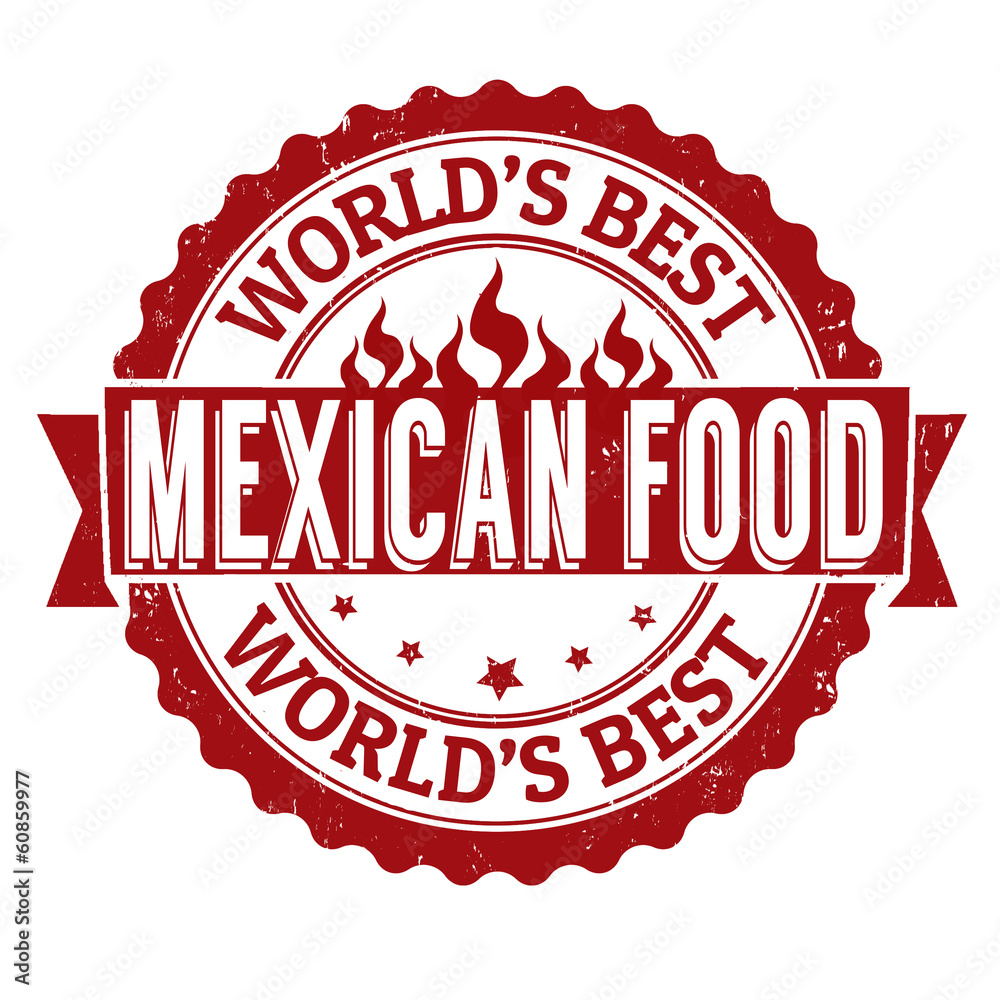 Obraz premium Mexican food stamp