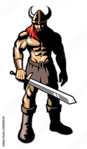 Viking warrior with big sword © bazzier