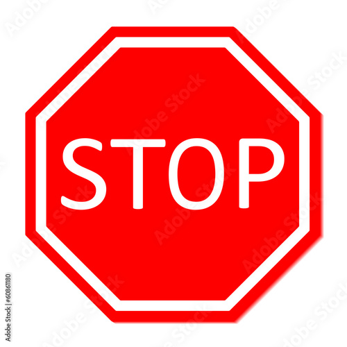 Vector illustration of Stop sign