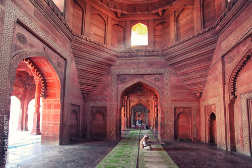 Praying in Agra. photo