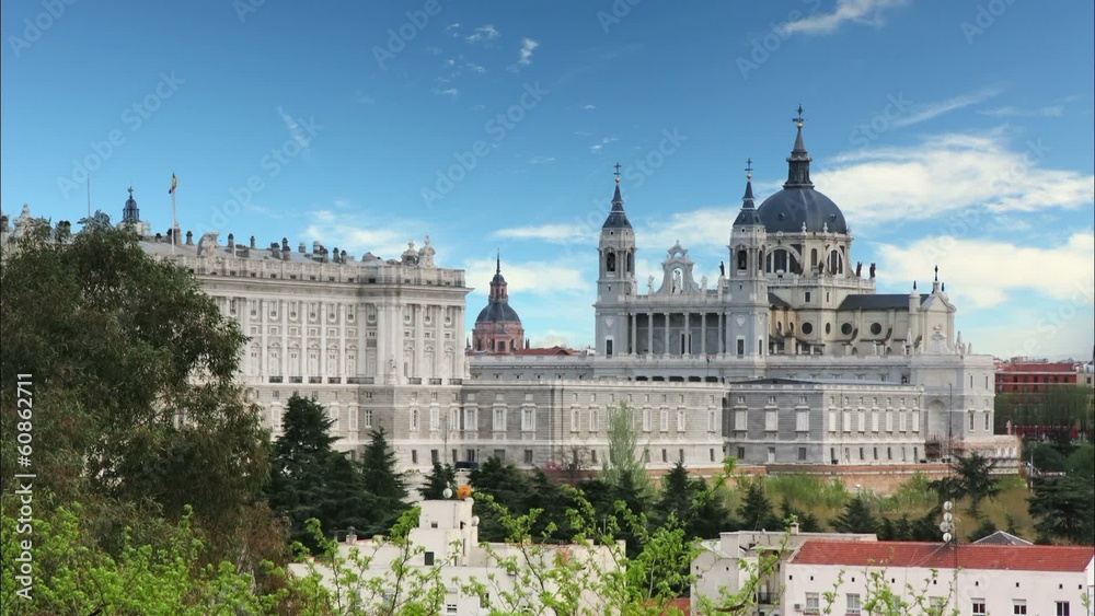 Madrid, Almudena Cathedral and Royal Palace - Spain Madrid, Almudena Cathedral and Royal Palace - Spain