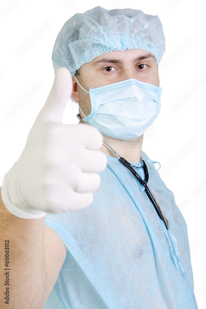 Doctor on an isolated white background Doctor on an isolated white background