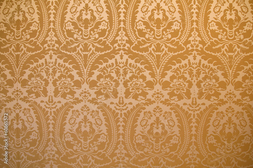 Damask fabric wall cover background