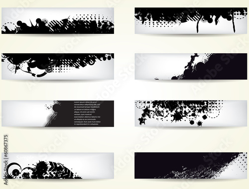 grunge banners