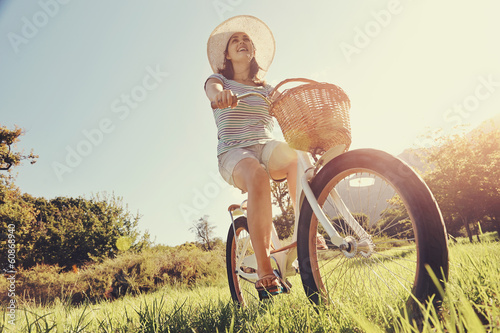 Bicycle woman