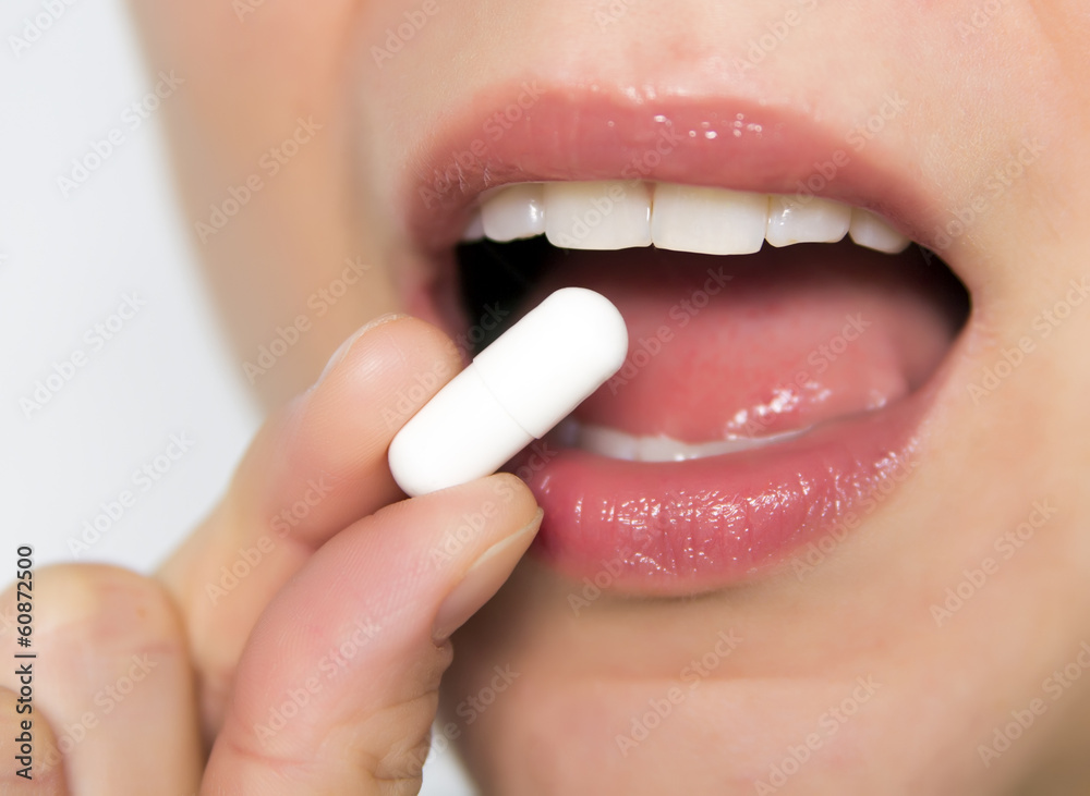 Naklejka premium pill taking