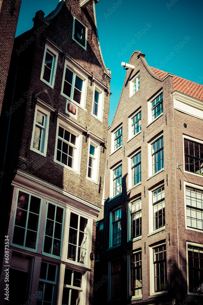 Traditional architecture in Amsterdam, the Netherlands.
