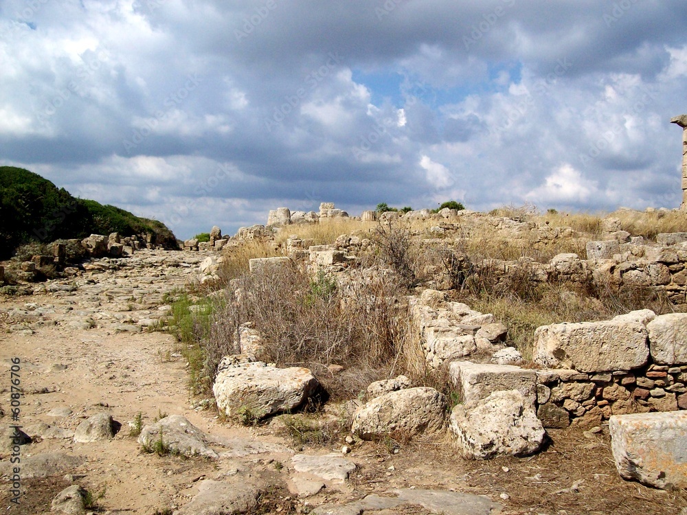 Greek ruins in Sicilia , Italy