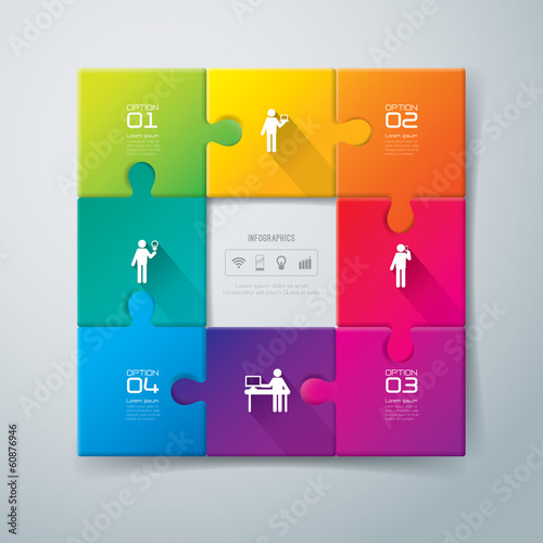 Infographics vector design template.