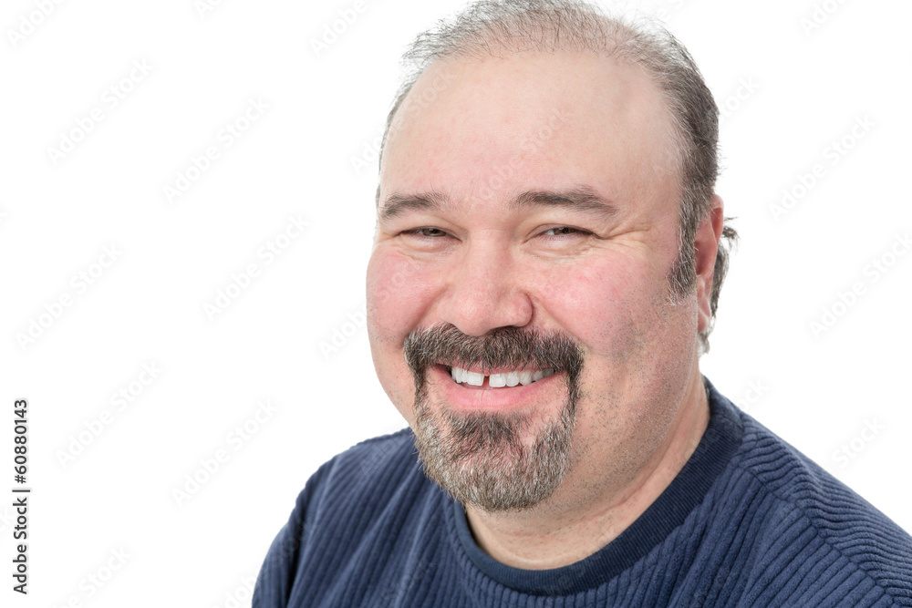 Middle-aged man enjoying a good laugh Middle-aged man enjoying a good laugh
