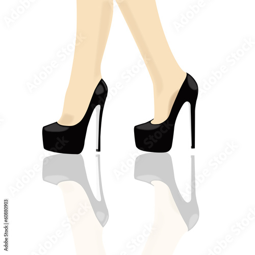 woman high heel shoe