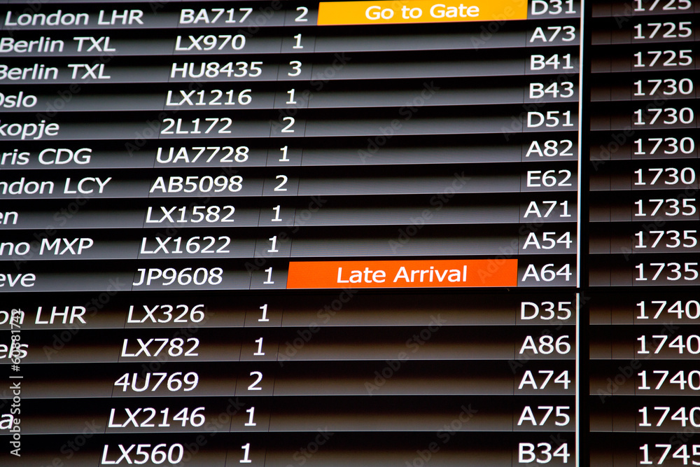 Fototapeta premium Terminal Info Board - 09