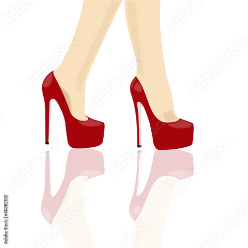 woman high heel shoe