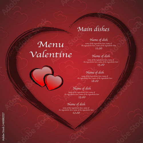 Menu Valentine