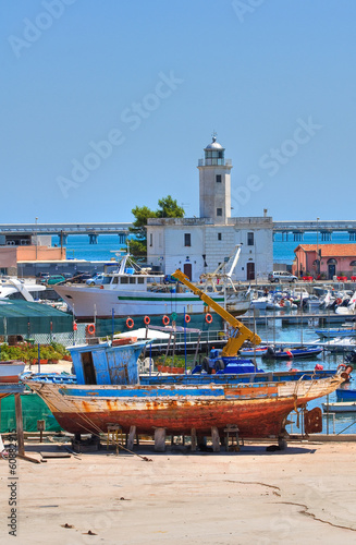 Canvastavla Panoramic view of Manfredonia. Puglia. Italy.