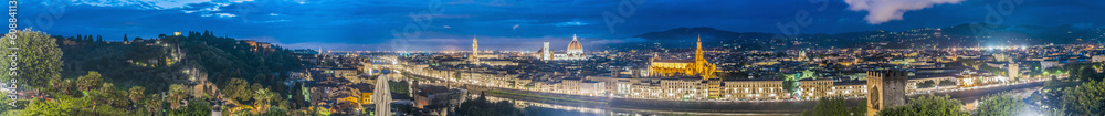 Florence as seen from Michelangelo Square, Tuscany, Italy
