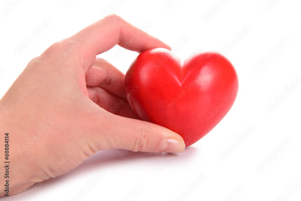 Obraz premium heart in human hand