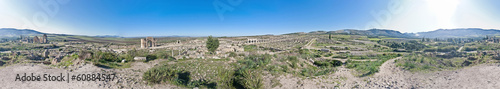 General view of Volubilis at Morocco