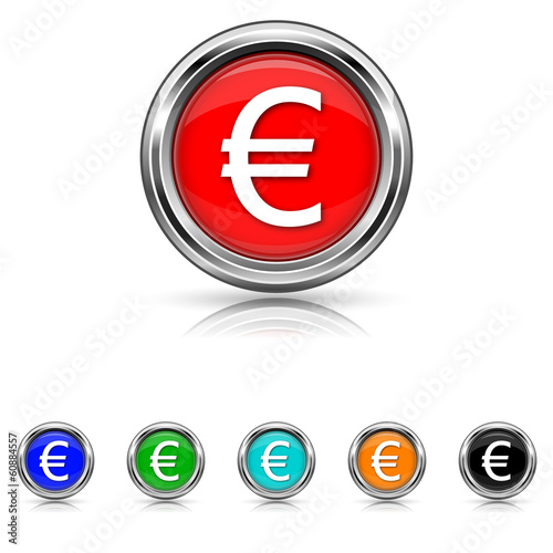 Euro icon - six colours set © valentint