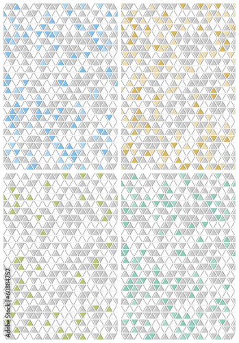 The set of triangle backgrounds