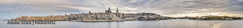 Valletta seafront skyline view, Malta